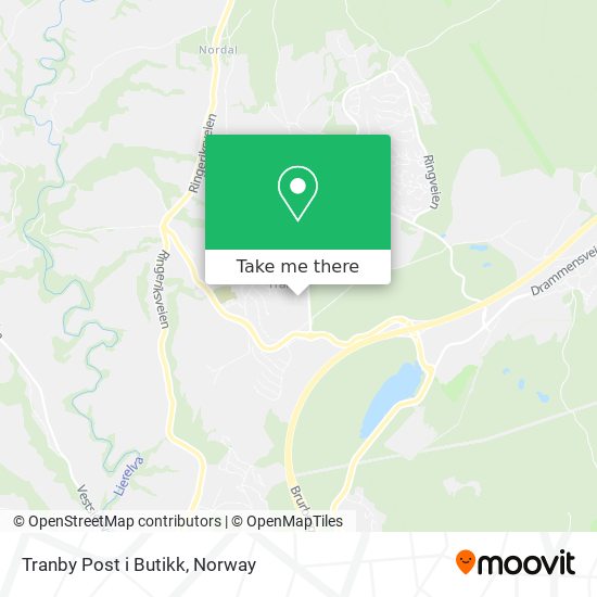 Tranby Post i Butikk map