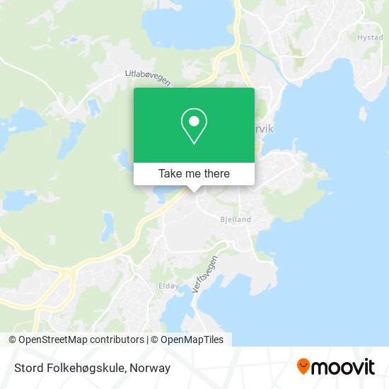 Stord Folkehøgskule map