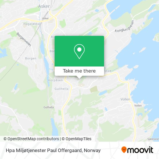 Hpa Miljøtjenester Paul Offergaard map