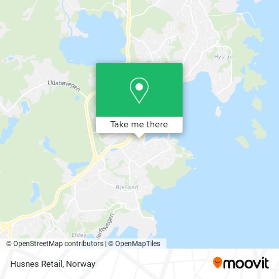 Husnes Retail map