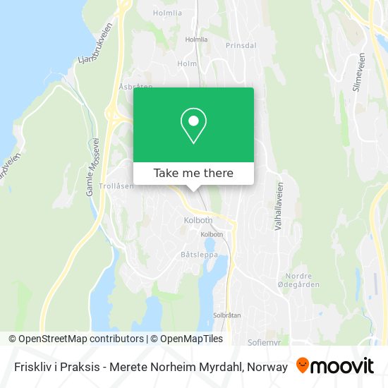 Friskliv i Praksis - Merete Norheim Myrdahl map