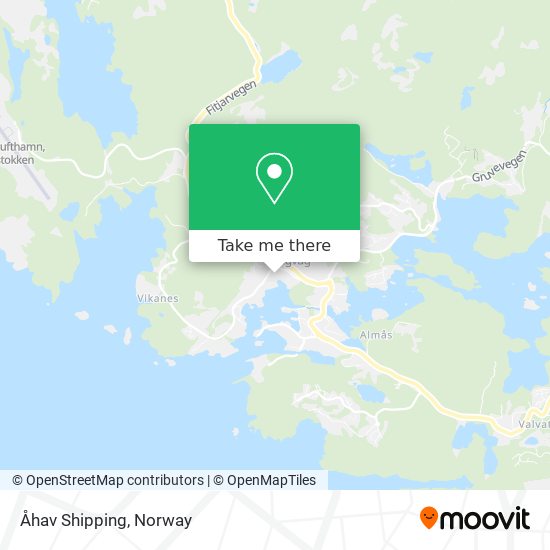 Åhav Shipping map