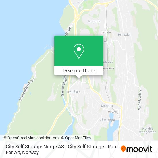 City Self-Storage Norge AS - City Self Storage - Rom For Alt map