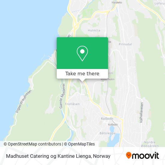 Madhuset Catering og Kantine Lienga map