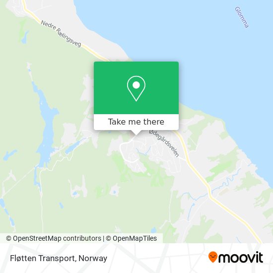 Fløtten Transport map