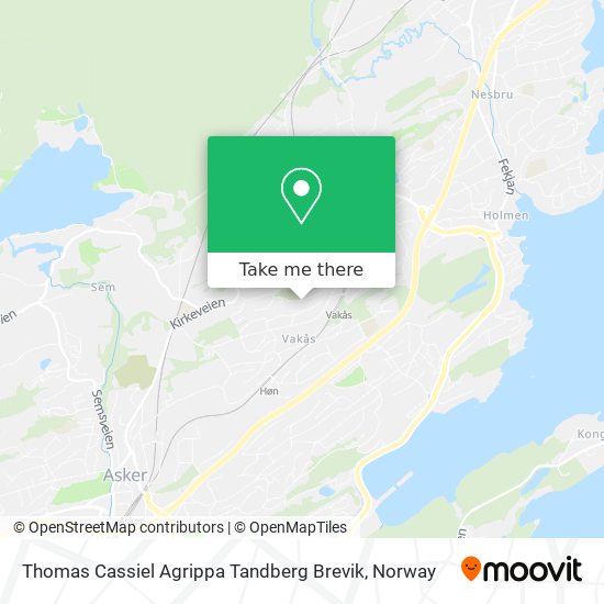 Thomas Cassiel Agrippa Tandberg Brevik map