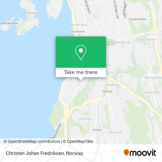 Christen Johan Fredriksen map