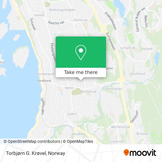 Torbjørn G. Krøvel map