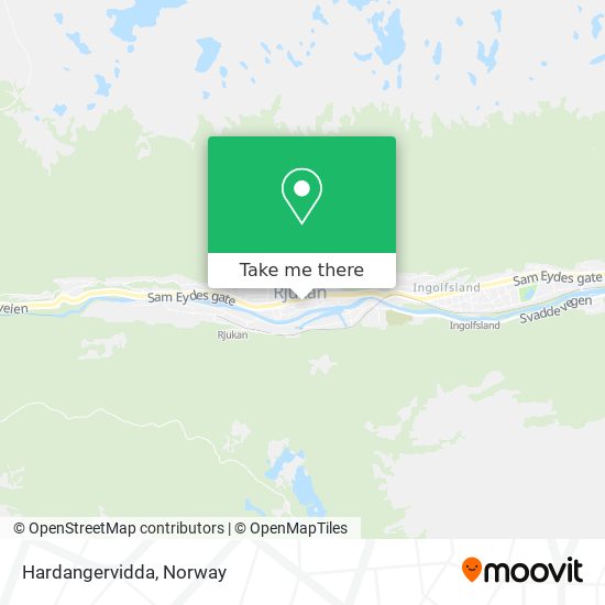 Hardangervidda map