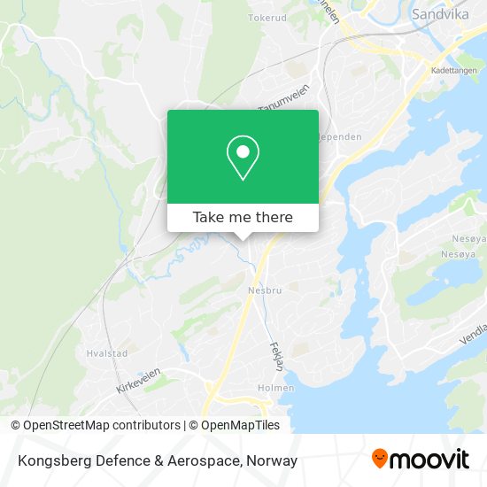 Kongsberg Defence & Aerospace map