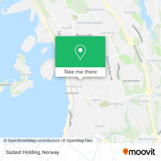 Südøst Holding map