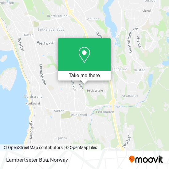 Lambertseter Bua map