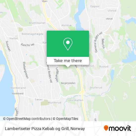 Lambertseter Pizza Kebab og Grill map