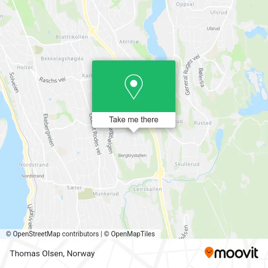 Thomas Olsen map