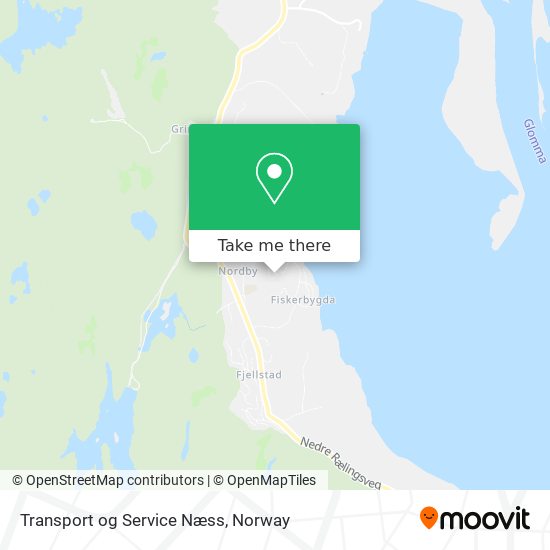 Transport og Service Næss map