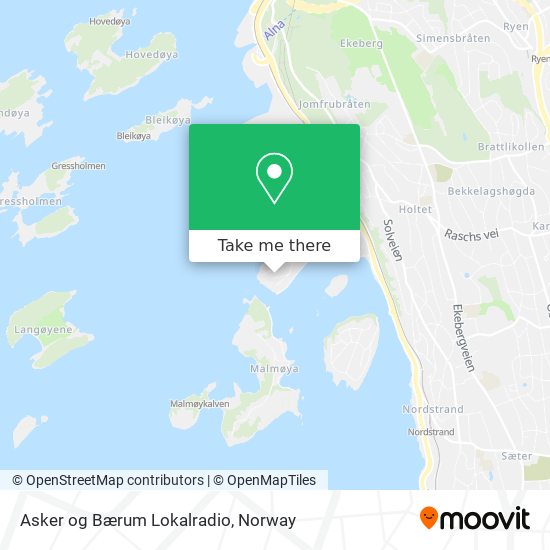 Asker og Bærum Lokalradio map