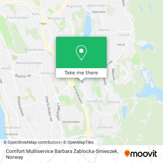 Comfort Multiservice Barbara Zablocka-Smieszek map