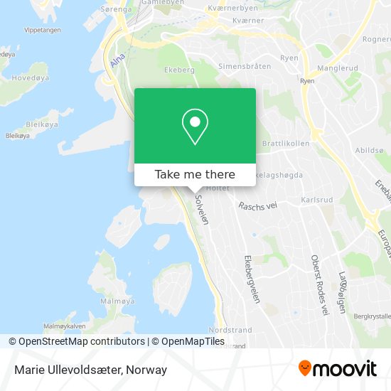 Marie Ullevoldsæter map