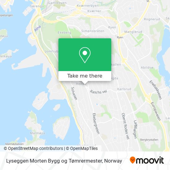 Lyseggen Morten Bygg og Tømrermester map