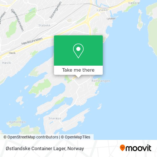 Østlandske Container Lager map