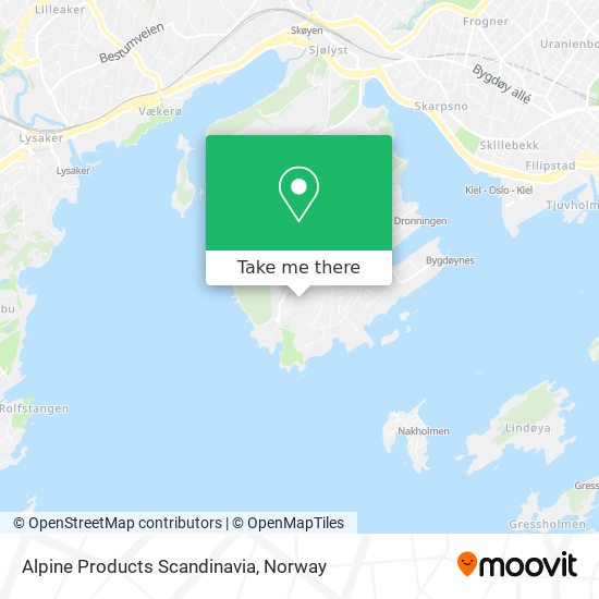 Alpine Products Scandinavia map