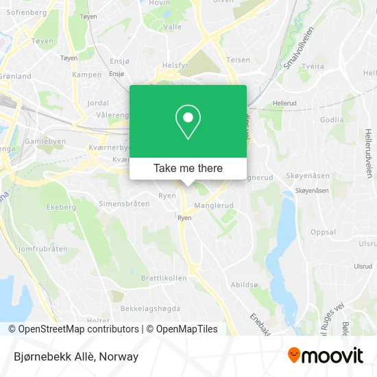 Bjørnebekk Allè map