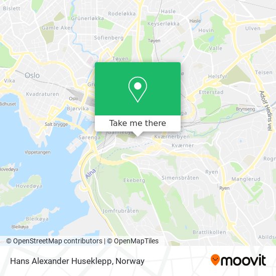 Hans Alexander Huseklepp map