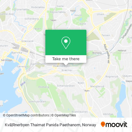 Kvã¦Rnerbyen Thaimat Panida Paethanom map
