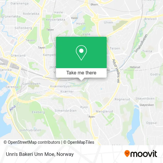 Unn's Bakeri Unn Moe map