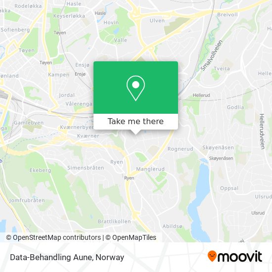 Data-Behandling Aune map