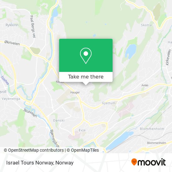 Israel Tours Norway map