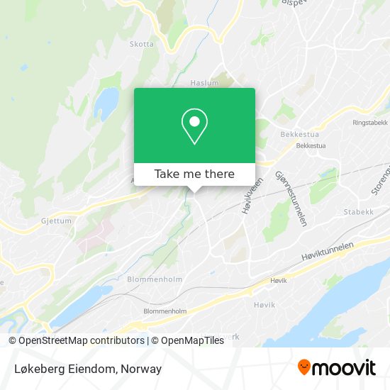 Løkeberg Eiendom map