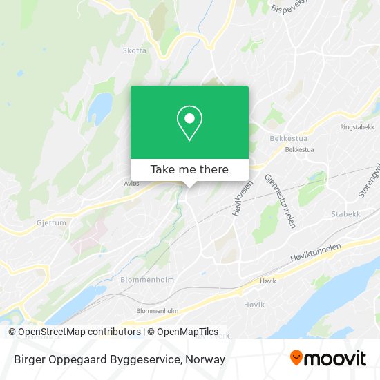 Birger Oppegaard Byggeservice map