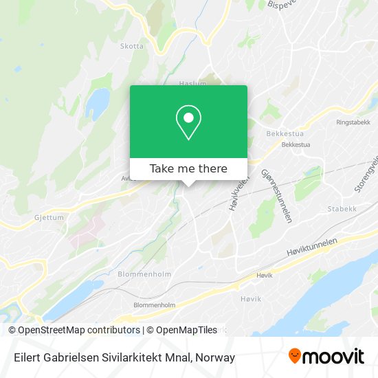 Eilert Gabrielsen Sivilarkitekt Mnal map