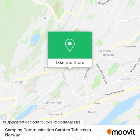 Camping Communication Carsten Tobiassen map