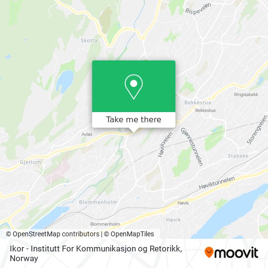 Ikor - Institutt For Kommunikasjon og Retorikk map