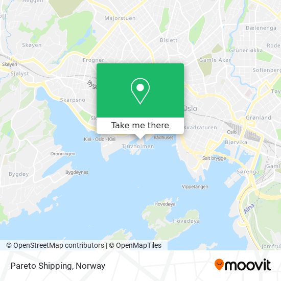 Pareto Shipping map