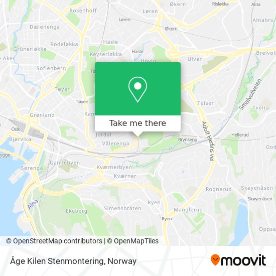 Åge Kilen Stenmontering map