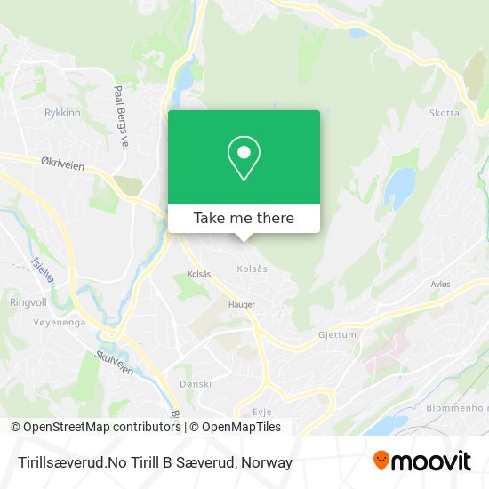 Tirillsæverud.No Tirill B Sæverud map