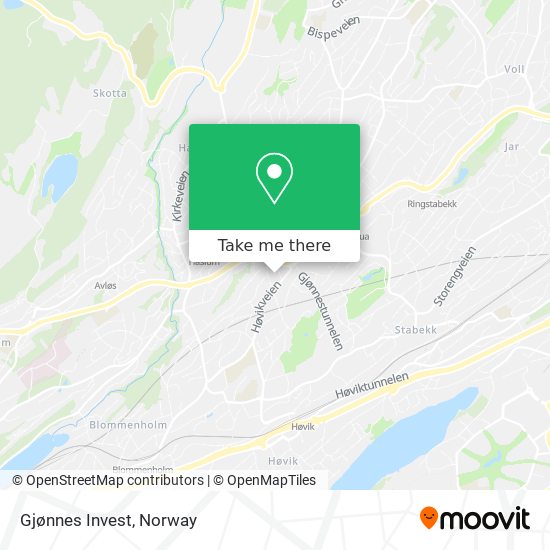 Gjønnes Invest map