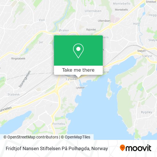 Fridtjof Nansen Stiftelsen På Polhøgda map