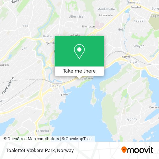 Toalettet Vækerø Park map