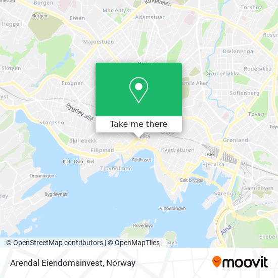 Arendal Eiendomsinvest map