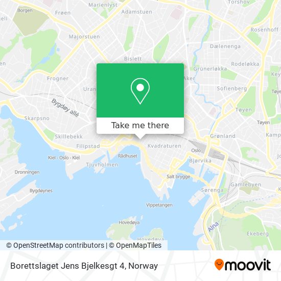Borettslaget Jens Bjelkesgt 4 map