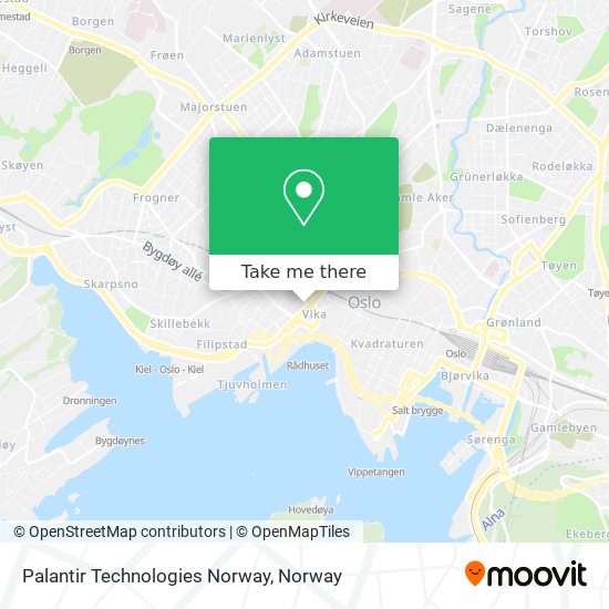 Palantir Technologies Norway map