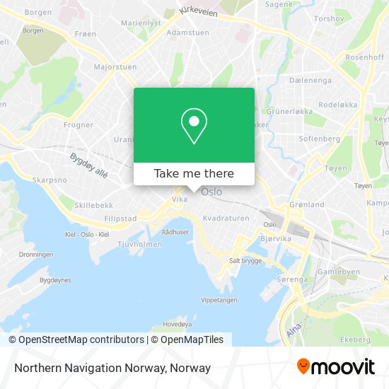 Northern Navigation Norway map