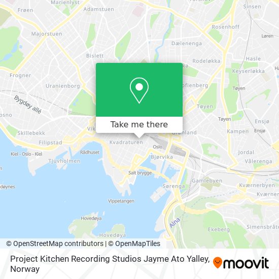 Project Kitchen Recording Studios Jayme Ato Yalley map