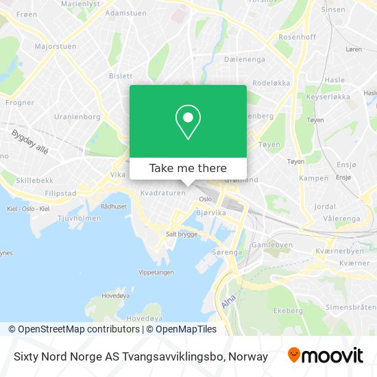 Sixty Nord Norge AS Tvangsavviklingsbo map