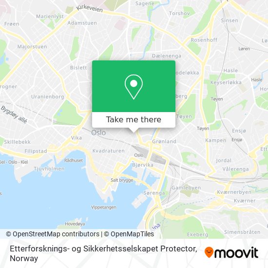 Etterforsknings- og Sikkerhetsselskapet Protector map