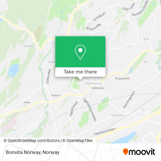 Bonvita Norway map